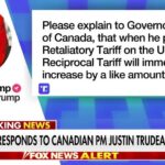 Trump puts 'Governor Trudeau' on notice for criticizing tariffs