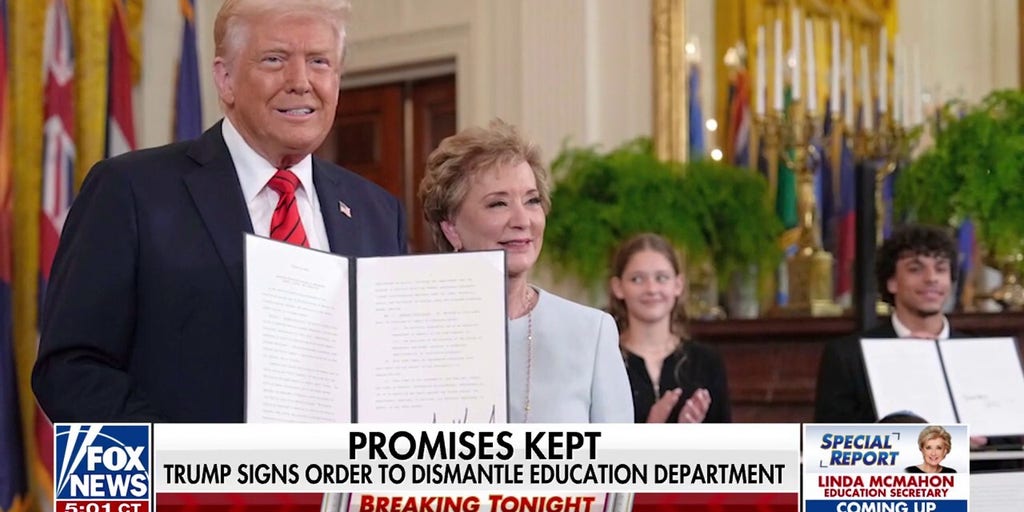 Trump fulfills campaign promise with order seeking to dismantle Education Department