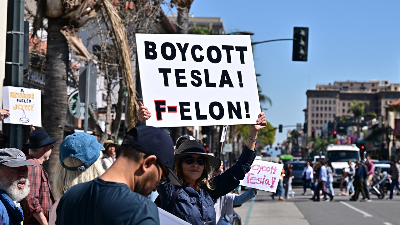 Nationwide Tesla Protests Against Elon Musk Are Escalating