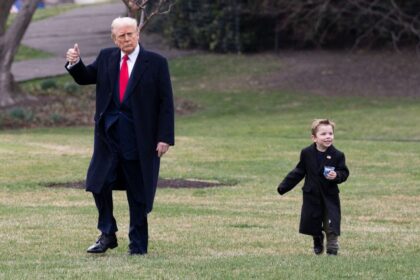 Heartwarming moment of Trump walking with Musk’s son ‘Lil X’ goes viral